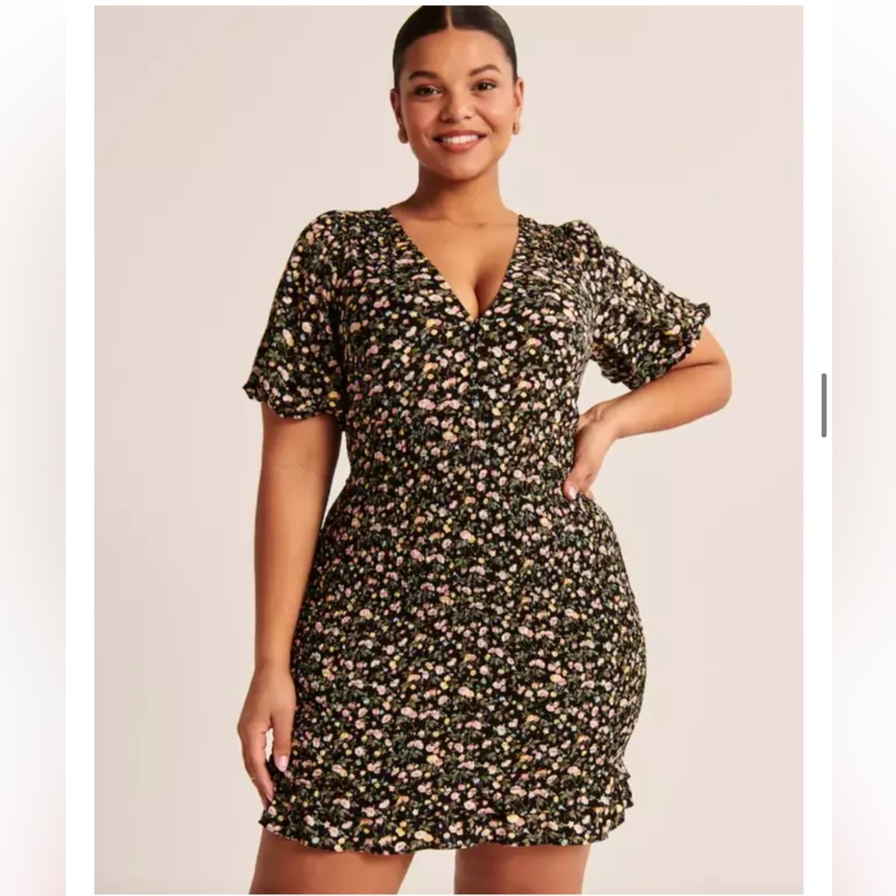 A&F Floral Smocked Waist Dress